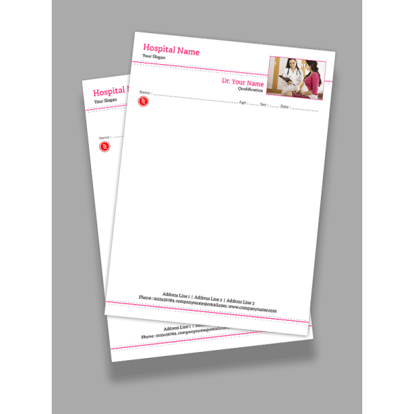 Gynecologist Prescription Pad Design
