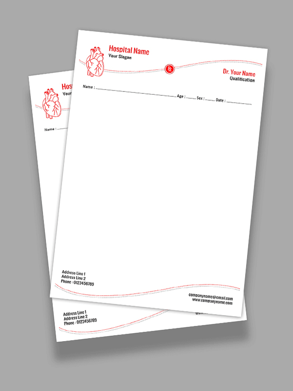 Cardiologist Prescription Pad Design