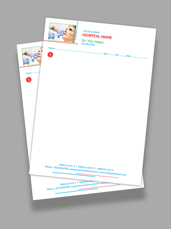 Dental Doctor Prescription Pad Design