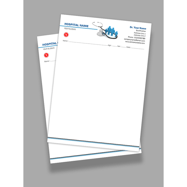 Hospital Prescription Pad Design