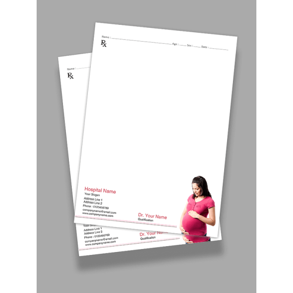 Gynecologist Prescription Pad Design