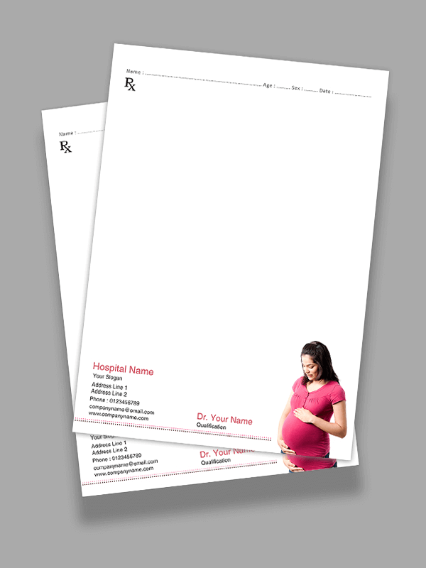 Gynecologist Prescription Pad Design