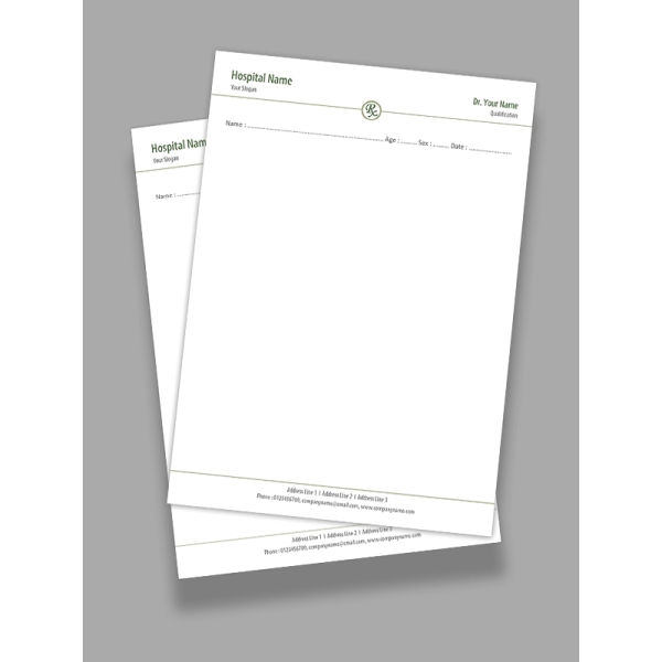 Simple Prescription Pad Design