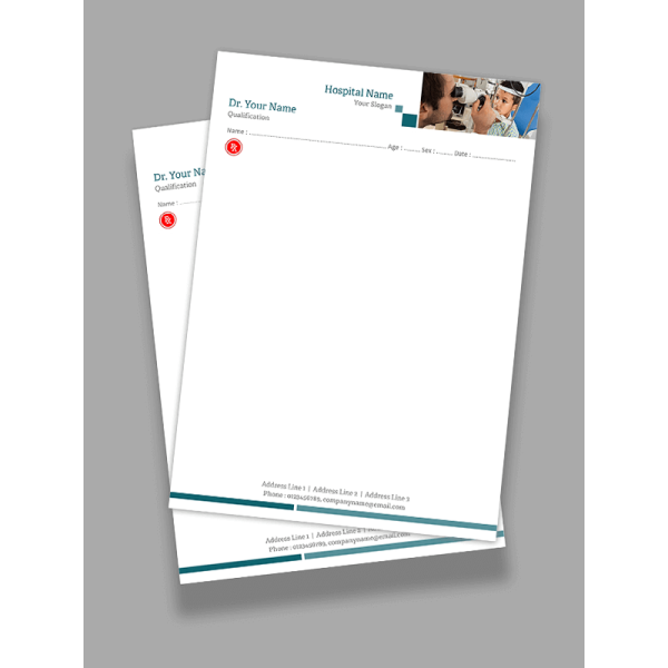 Ophthalmologist Prescription Pad Design