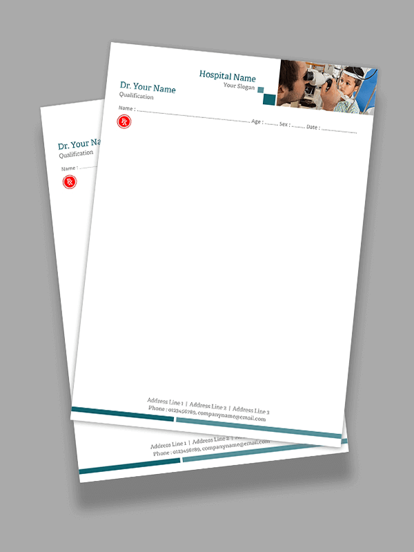 Ophthalmologist Prescription Pad Design