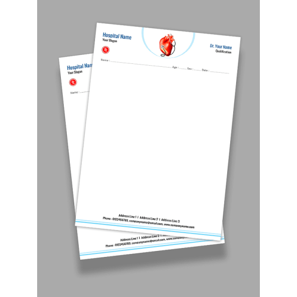 Cardiologist Prescription Pad Design