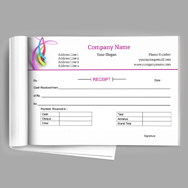 Automobiles Receipt Design