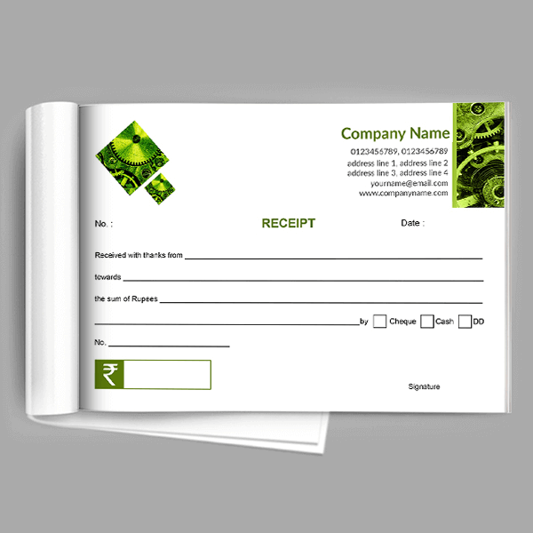 Automobiles Receipt Design