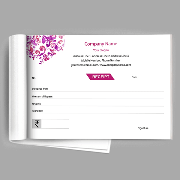 Designer  Receipt Design