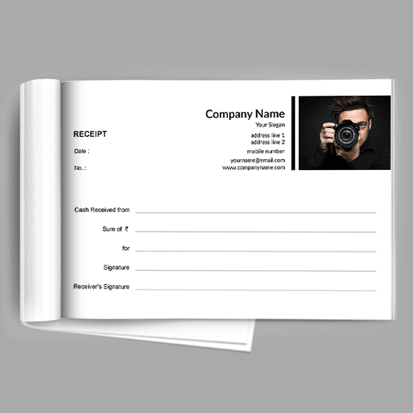 Photography Receipt Book