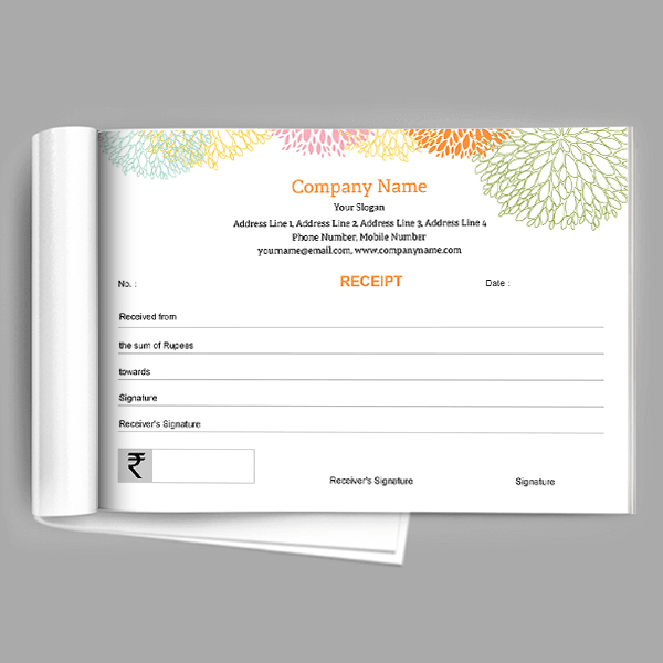Florist Receipt Book