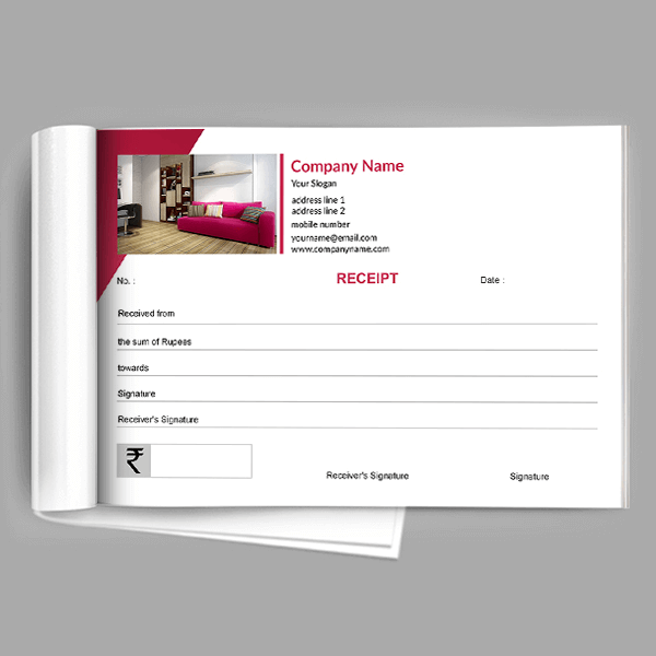 Purple Receipt Book