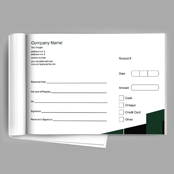 Construction Receipt Book