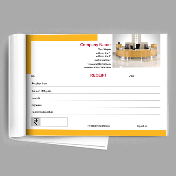 Yellow Receipt Book
