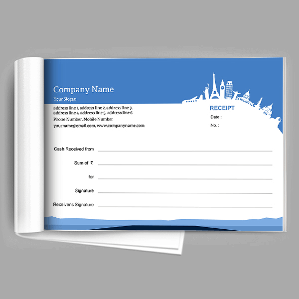 Travel Agency Receipt Book