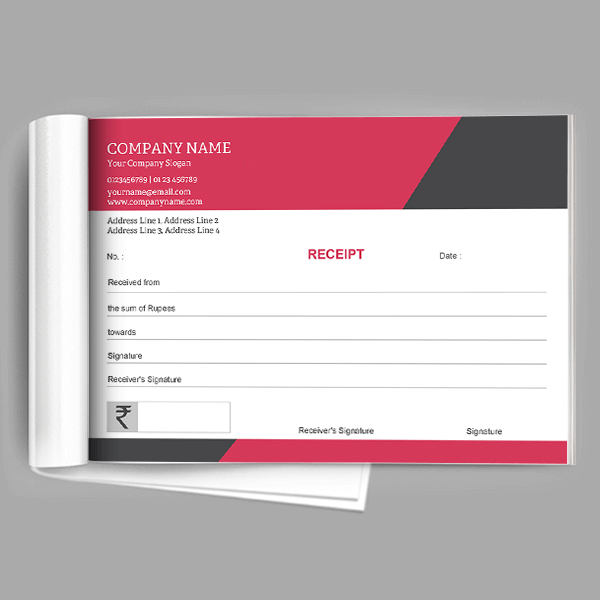 Custom Receipt Book