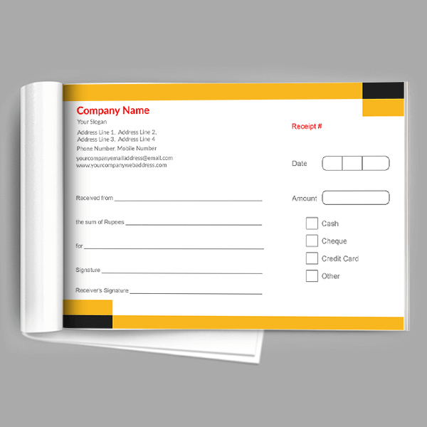 Academy Receipt Book
