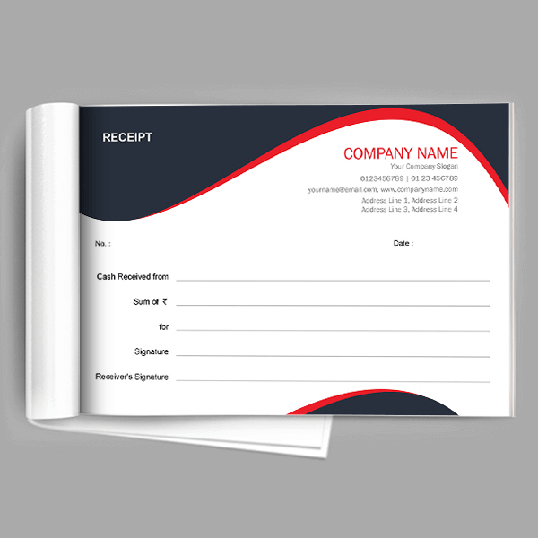 Floral Receipt Book