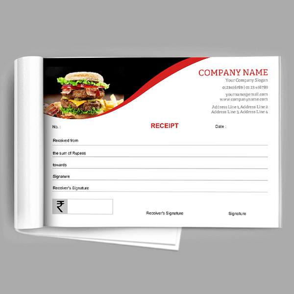 Red Receipt Book