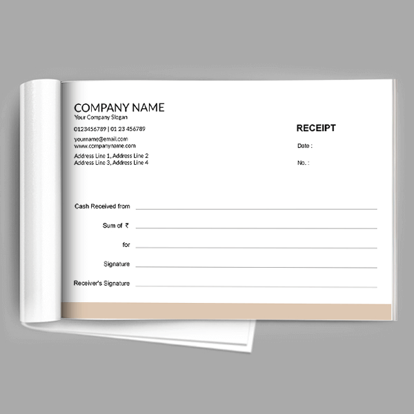 Contractor Receipt Book