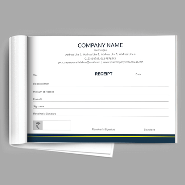 Plain Receipt Book