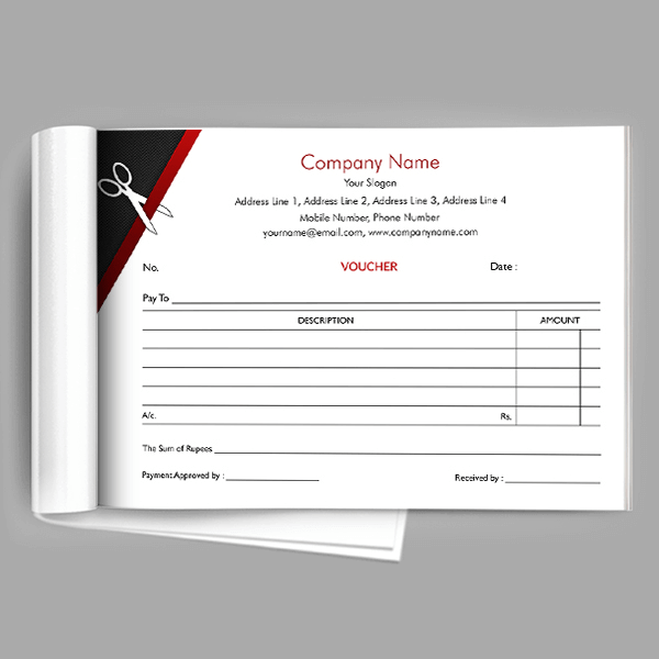 Tailor Shop Voucher Design