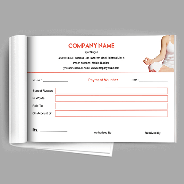 Yoga Trainer Voucher Design