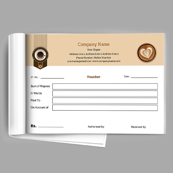 Coffee Shop Voucher Book