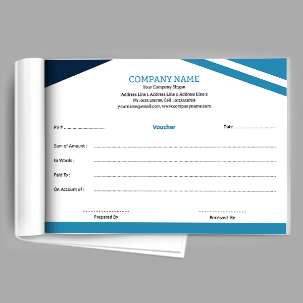 Blue Voucher Book