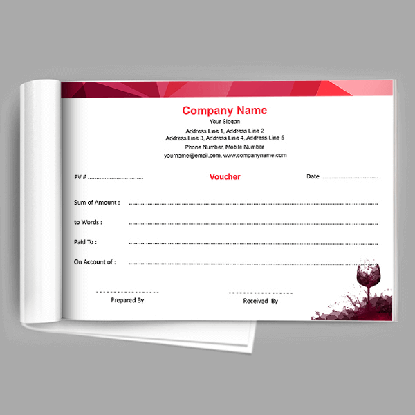 Bar & Restaurant Voucher Book