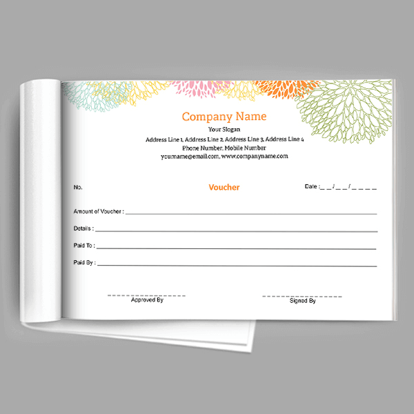 Florist Voucher Book