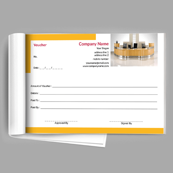 Yellow Voucher Book