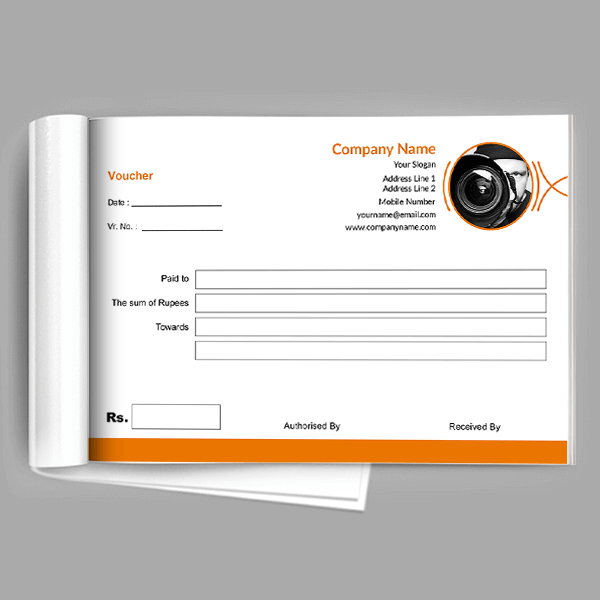 Orange Voucher Book
