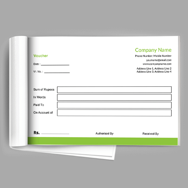 Parrot Green Voucher Book