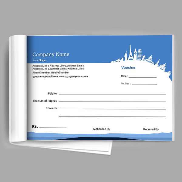 Travel Agency Voucher Book