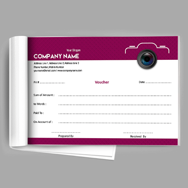 Photographer  Voucher Book