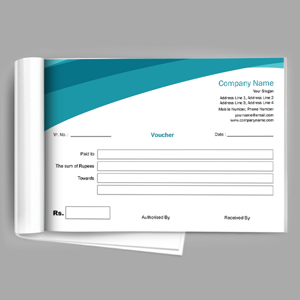 Aqua Voucher Book