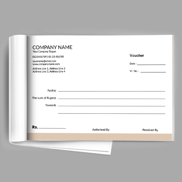 Contractor Voucher Book