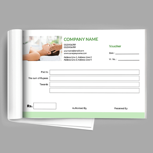 Light Green Voucher Book