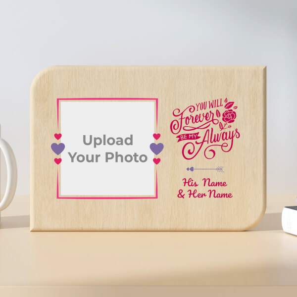 Forever and Always Design Landscape Wooden Photo Stand