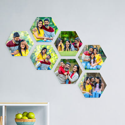 Explore Hexagon Photo Gallery Set