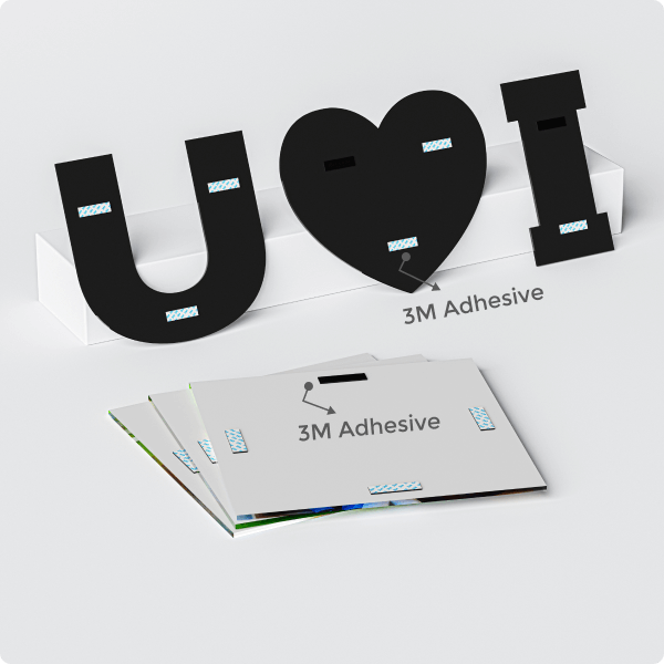 I LOVE YOU - 3 Photo Creative Acrylic Wall Art Frame