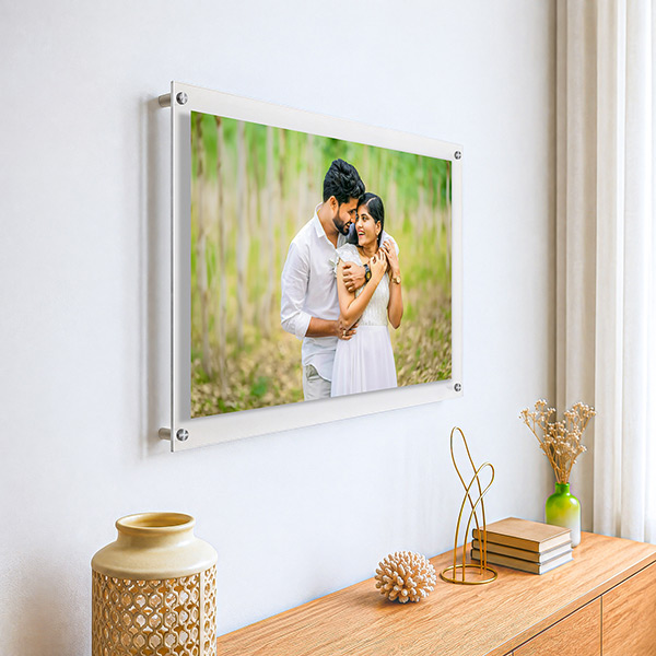 Floating Acrylic Photo Frame