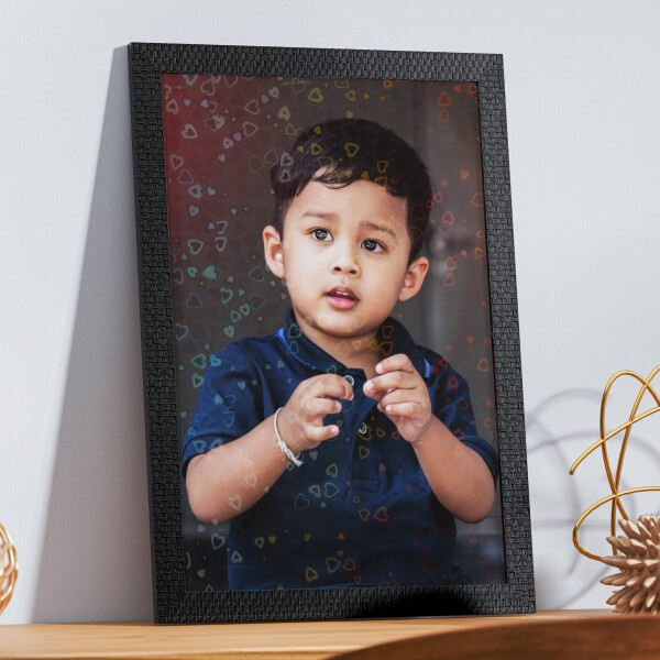 Elegant Hearts Effect Photo Frame