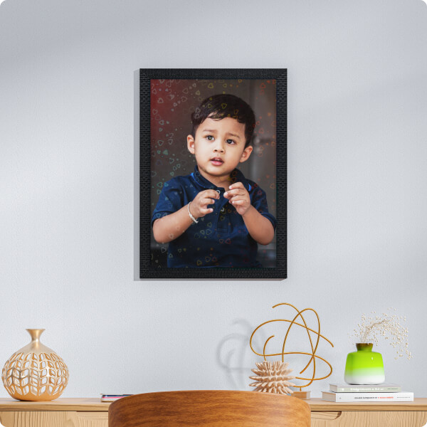 Elegant Hearts Effect Photo Frame