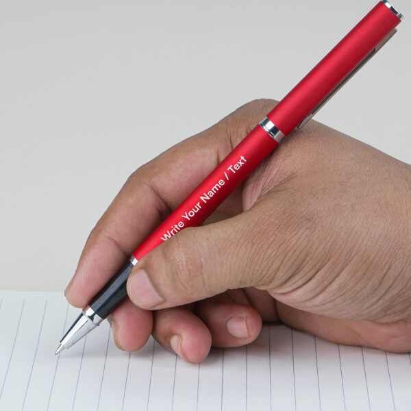 Metal Pens Specifications - Classic Red And Chrome Metal Body