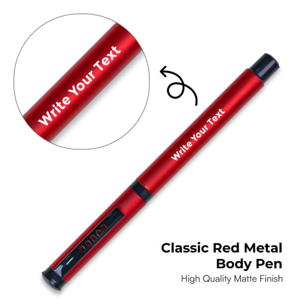 Classic Red Metal Body Pen