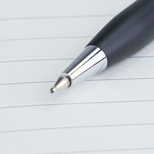 Metal Pens Specifications - Twist Action Black And Chrome Metal Body Ball Point Pen