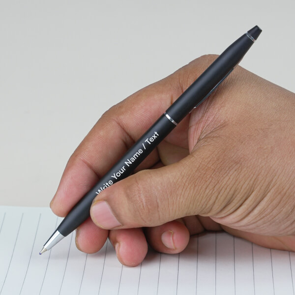 Metal Pens Specifications - Twist Action Black And Chrome Metal Body