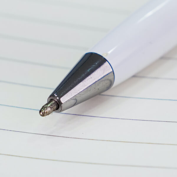 Metal Pens Specifications - Twist Action White Metal Body Ball Point Pen